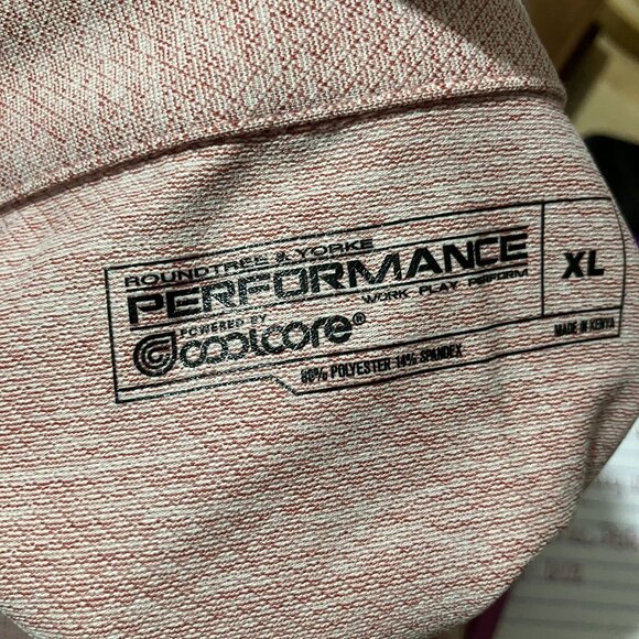 Roundtree & Yorke Performance Polo Shirt XL 100% Polyester - Picture 4 of 5